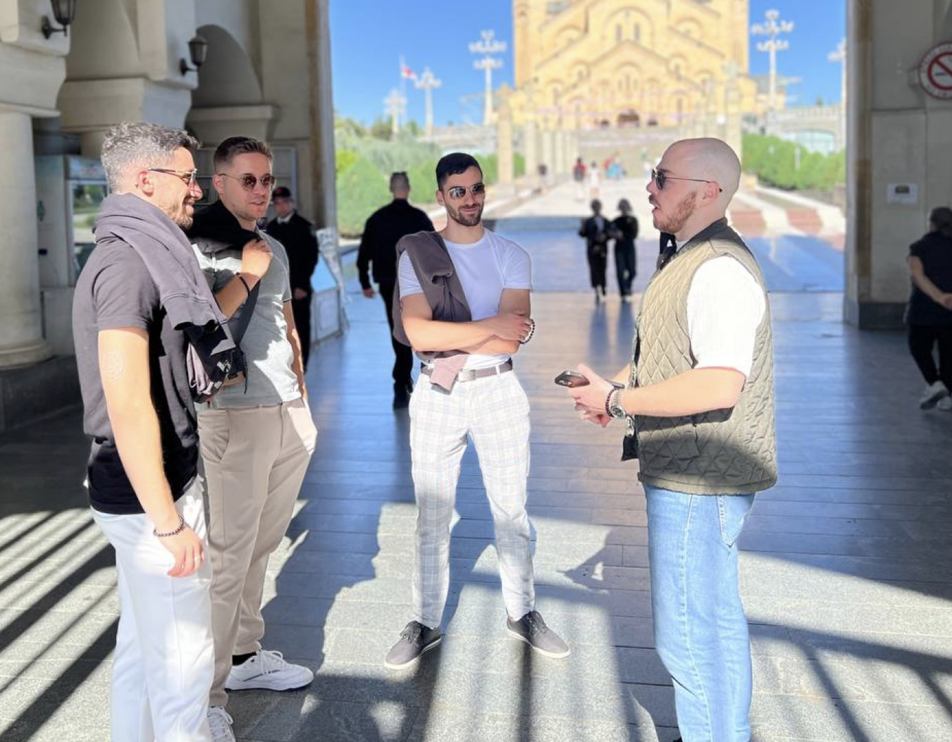 Dylan Madden hosting a supra in Tbilisi